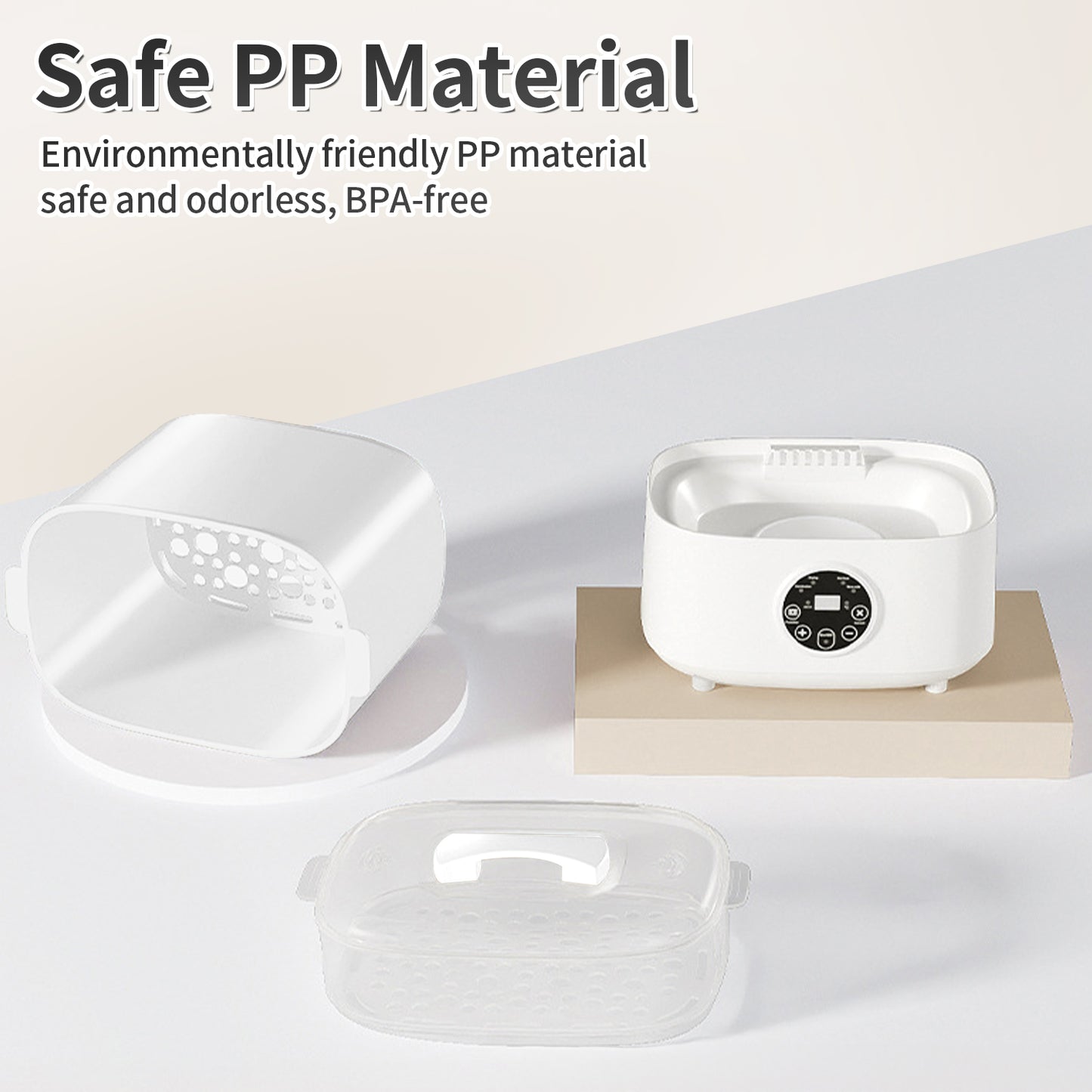 Baby Bottle Sterilizer, HDJ 4-in-1 Electric Steam Bottle Sterilizer and Dryer for Baby stuffs, Warmer Milk, Heating Food, White